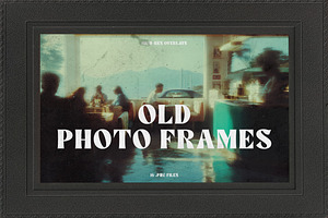16 Old Photo Frames Isolated Objects