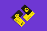HR Unique business card mockup, a Print Template by Michał Pieczyński (Thumbnail 7 of 9)