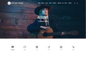 Music Band Musician WordPress Theme