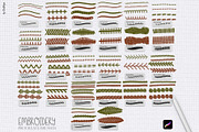 Embroidery Procreate Brushes Kit, a Brush Add-On by owlasya (Thumbnail 3 of 5)