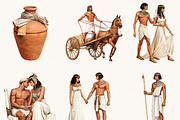 Egyptian Watercolor Clipart Bundle, an Object Illustration by BusyDaydesign (Thumbnail 2 of 9)