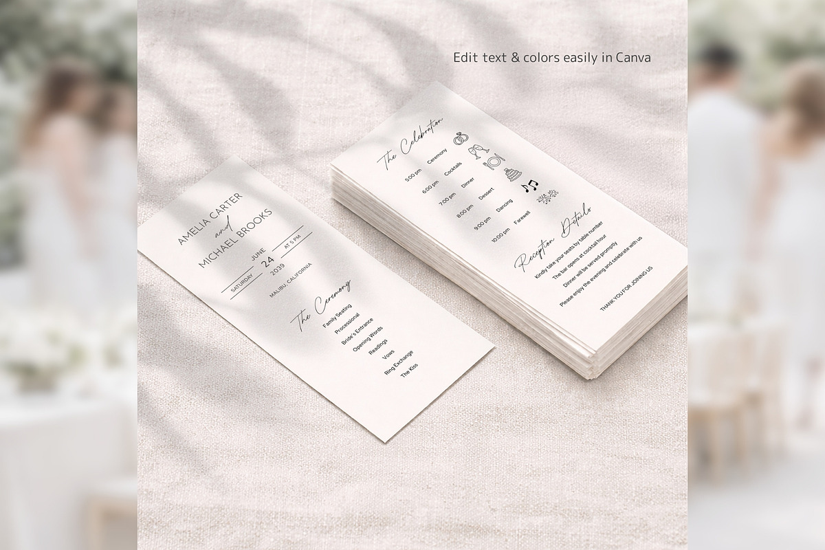 Modern Elegant Program Canva bd009, a Card Template by TyphoonStudio (Photo 7 of 10)