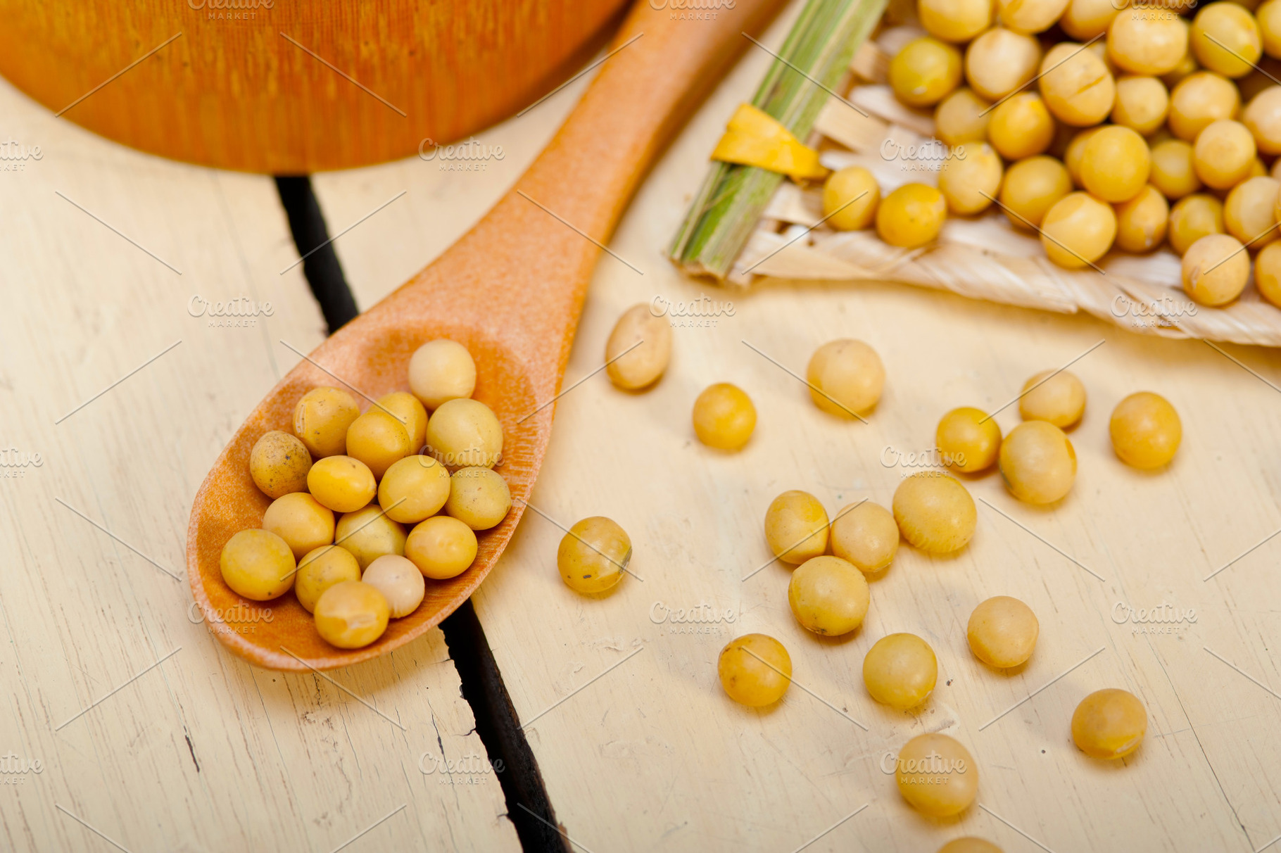 organic soya beans, a Food & Drink Photo by keko64
