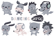 Dancing animals. Music kids vector, an Animal Illustration by MeadowFox (Thumbnail 3 of 9)