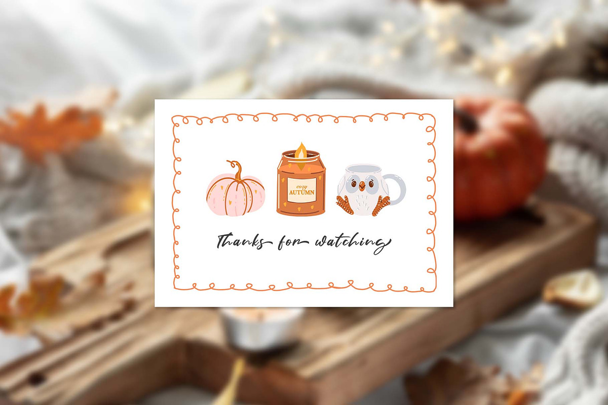Fall & Halloween clipart. Autumn set, a Seasonal Illustration by VerAna (Photo 20 of 20)