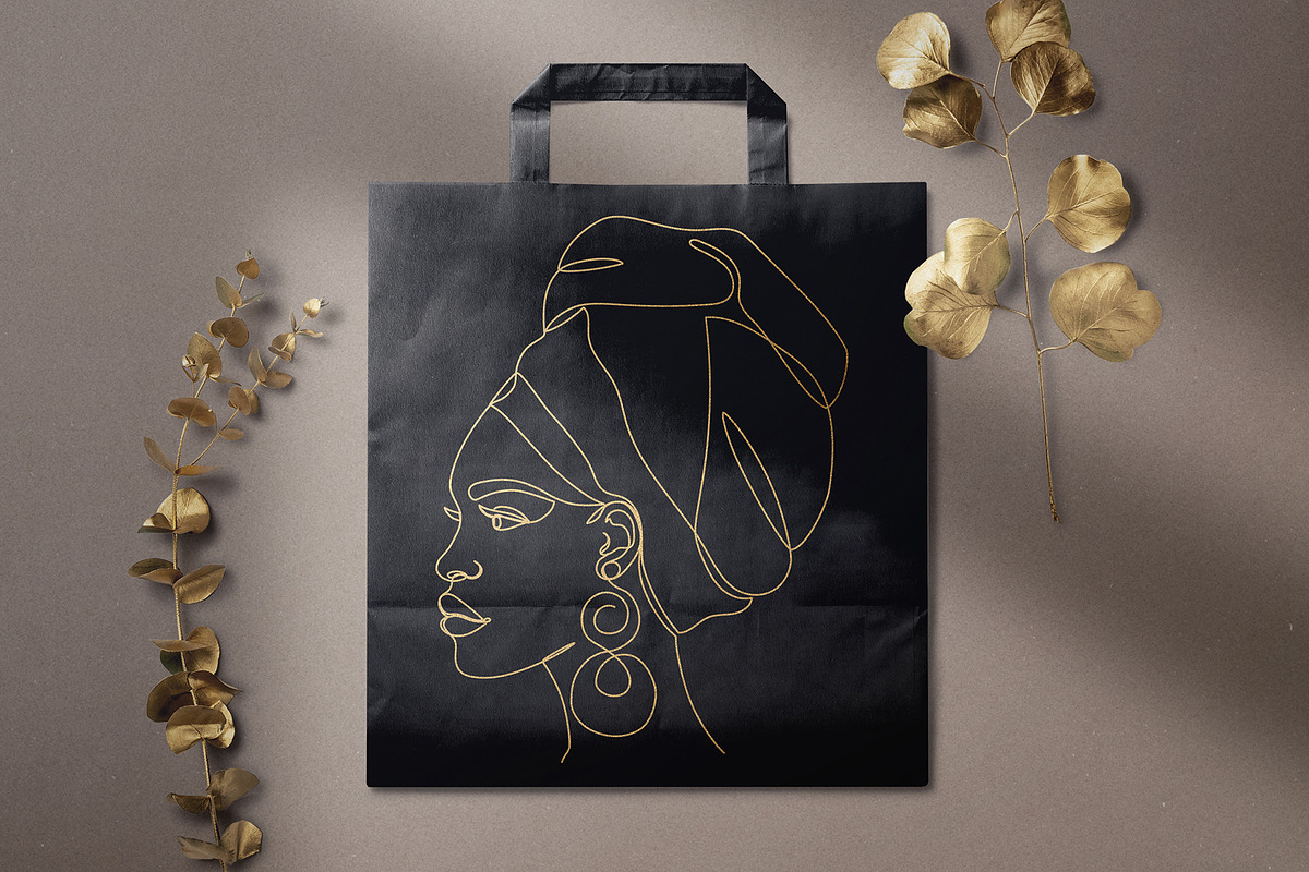 Modern Afro-American Women Set, a Texture Illustration by Illustana (Photo 14 of 16)