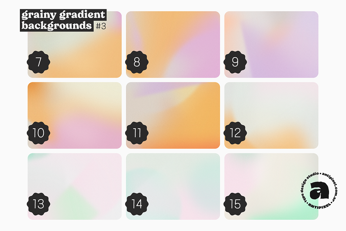 Grainy Gradient Backgrounds #3, a Texture Graphic by Antipixel Type Studio (Photo 12 of 12)