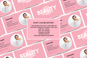 Pink Business Card Template, a Business Card Template by SunshineStudioBoutique (Thumbnail 3 of 9)