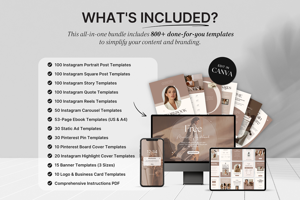 Coach Social Media Branding Bundle, a Social Media Template by DigiPax (Photo 2 of 15)
