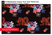 15 Vector Lunar New Year Patterns, a Pattern Graphic by CC CREATIVE CO (Thumbnail 22 of 23)