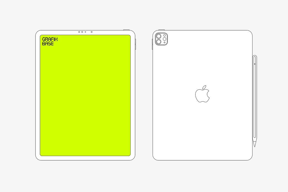 iPad Pro 2021 - Vector, an iPad Mockup by grafikbase (Photo 4 of 5)