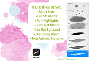 Procreate Watercolor Brush Set, a Brush Add-On by Milla_Zelenyuk_art (Thumbnail 2 of 2)