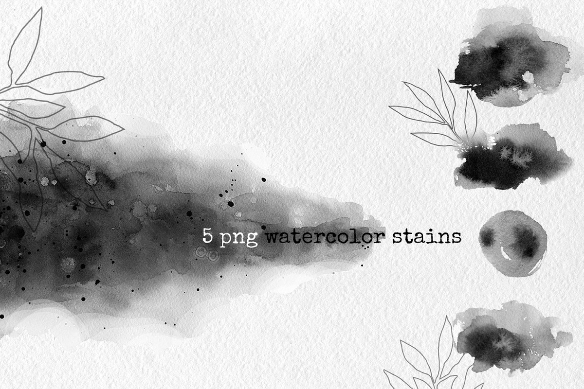 Watercolor set Dark Forest, an Illustration by Noli Molly Store (Photo 4 of 11)