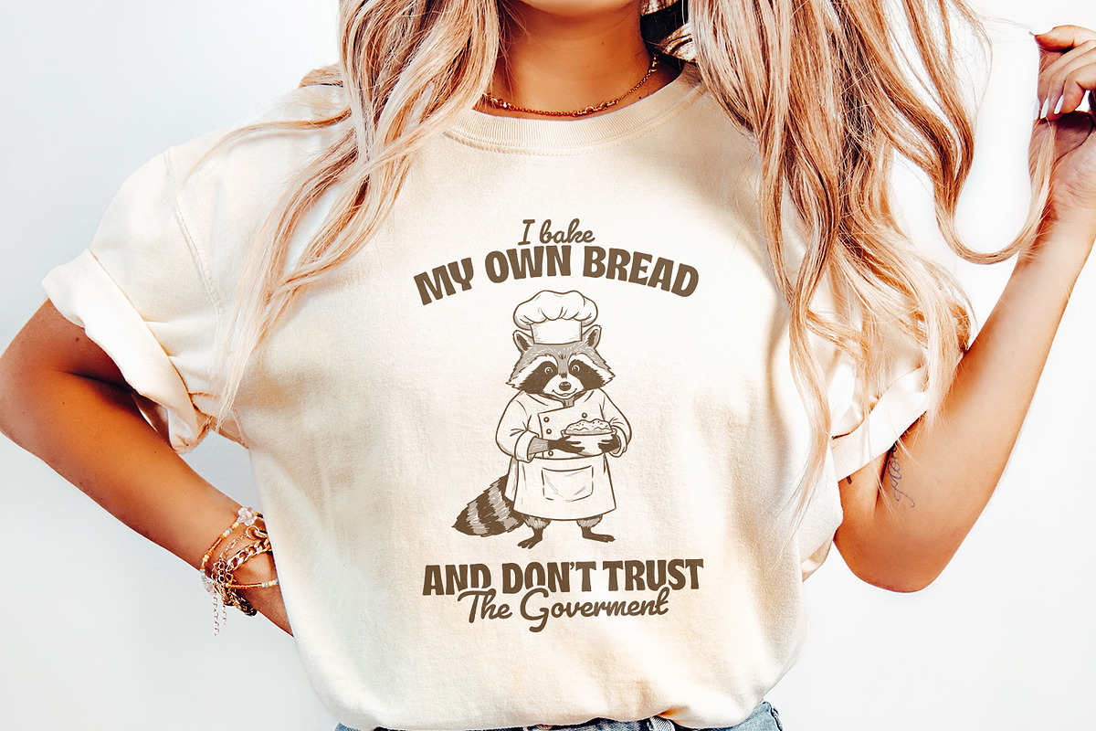 Bake My Own Bread Raccoon PNG, an Illustration by SharpMarketplace (Photo 2 of 9)
