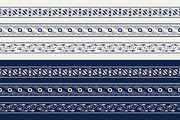 Blue Indian Block Print: Border, a Pattern Graphic by StabuLaRasa illustration (Thumbnail 15 of 16)