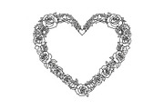 Floral Heart Frame SVG Bundle, an Illustration by Designs_River (Thumbnail 10 of 31)