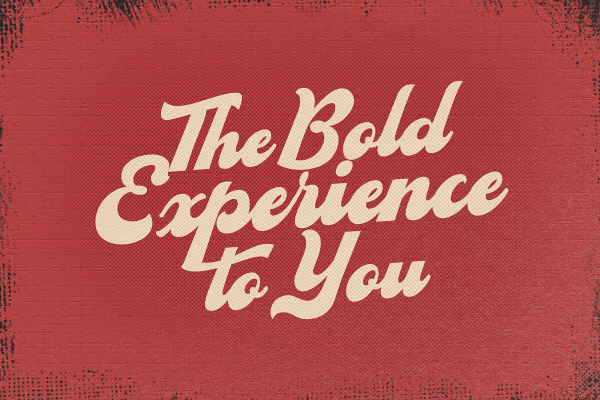 Boldstrike - Retro Bold Script, a Script Font by Letterhend Studio (Photo 7 of 9)