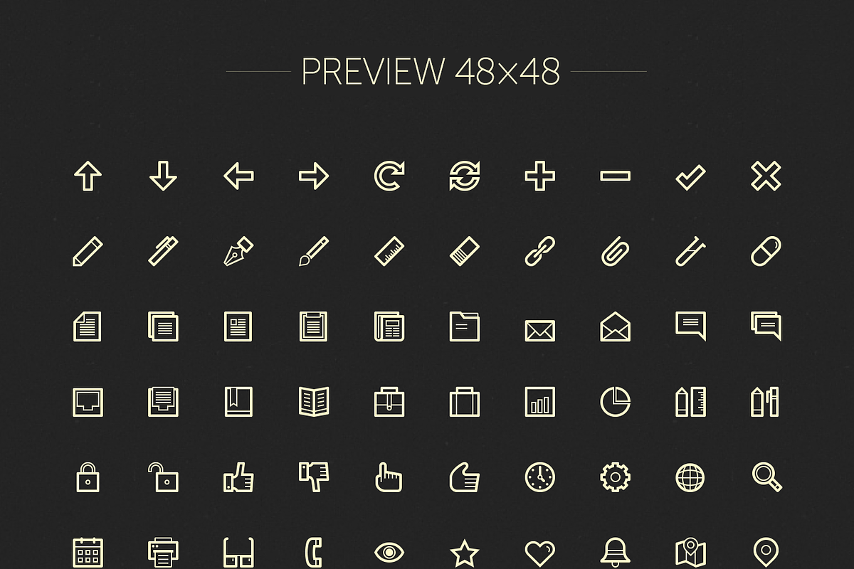 Lineart Icons — The Essentials, an Outline Icon by PixelBazaar (Photo 3 of 3)