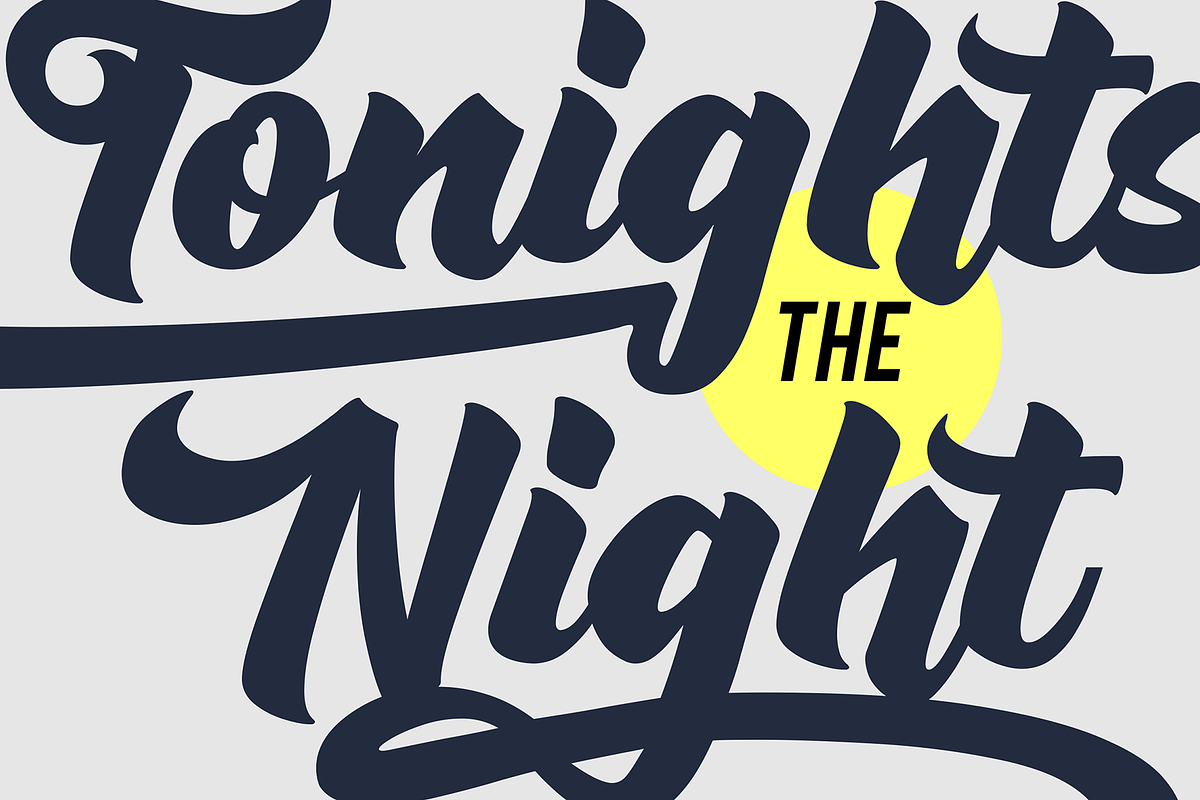 Rushing Nightshade, a Script Font by figuree studio (Photo 11 of 11)