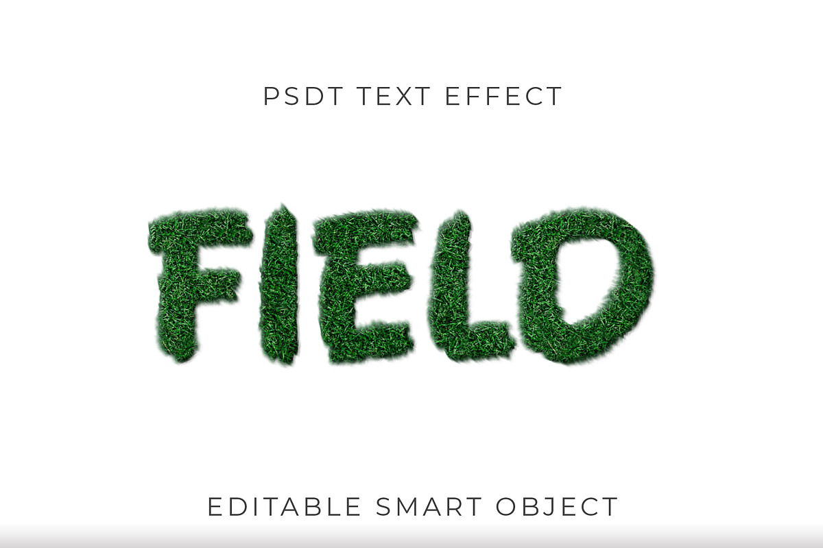 Grass Texture 3D Text Effect, a Templates & Theme by studiogstock