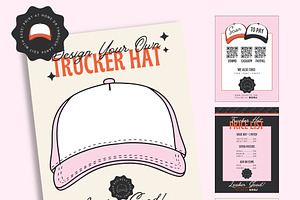 Hat Bar Flyer Templates for Canva, a Flyer Template by Hello Holly Studio