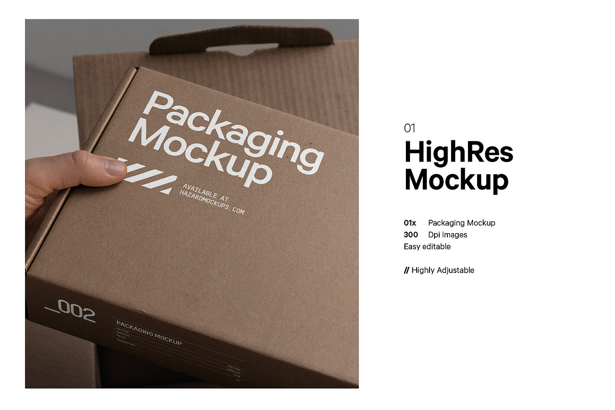 Packaging Unboxing Mockup, a Packaging Mockup by HAZARD MOCKUPS (Photo 2 of 9)