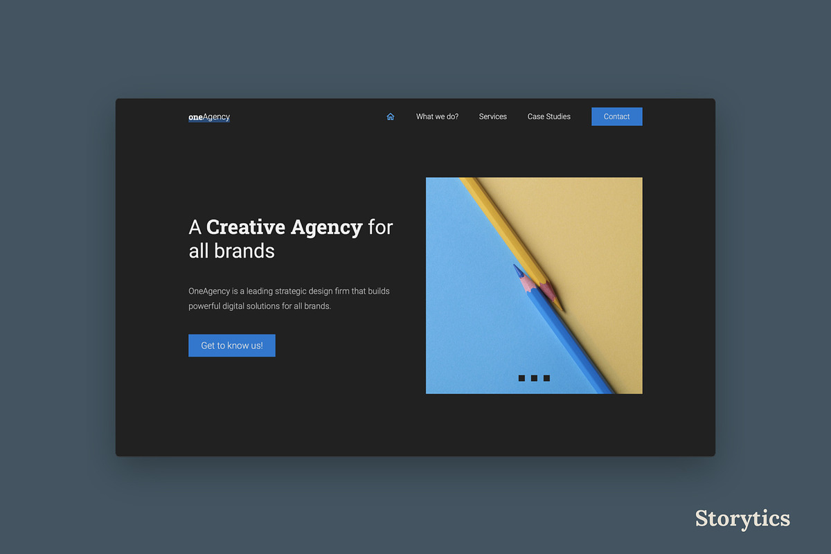 OneAgency - Portfolio, a HTML Template by Storytics (Photo 7 of 7)