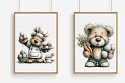 Whimsical Easter Teddy Bear Clipart, an Illustration by Libby Wishes (Thumbnail 2 of 8)