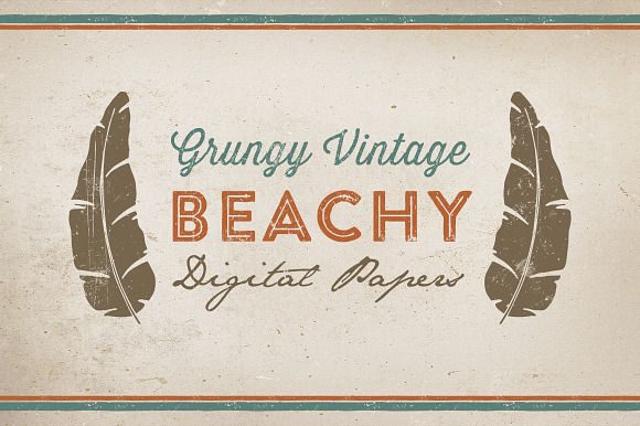 Beachy Digital Paper Textures preview 4