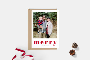 Christmas Card Template CD133