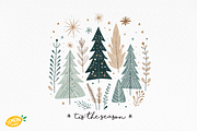 Boho Christmas Trees PNG Bundle, a Seasonal Illustration by LemonDesign (Thumbnail 9 of 12)
