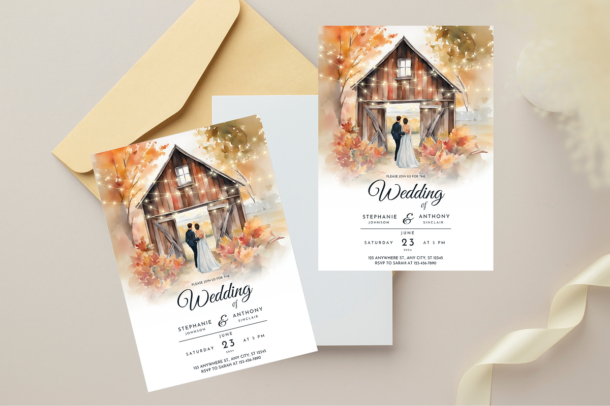 Rustic Wedding Invitation preview 4