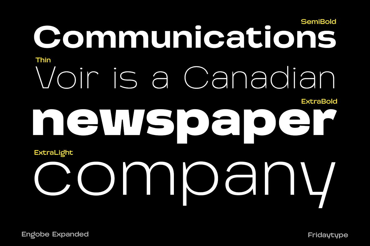 Engobe Expanded, a Sans Serif Font by Fridaytype (Photo 3 of 12)
