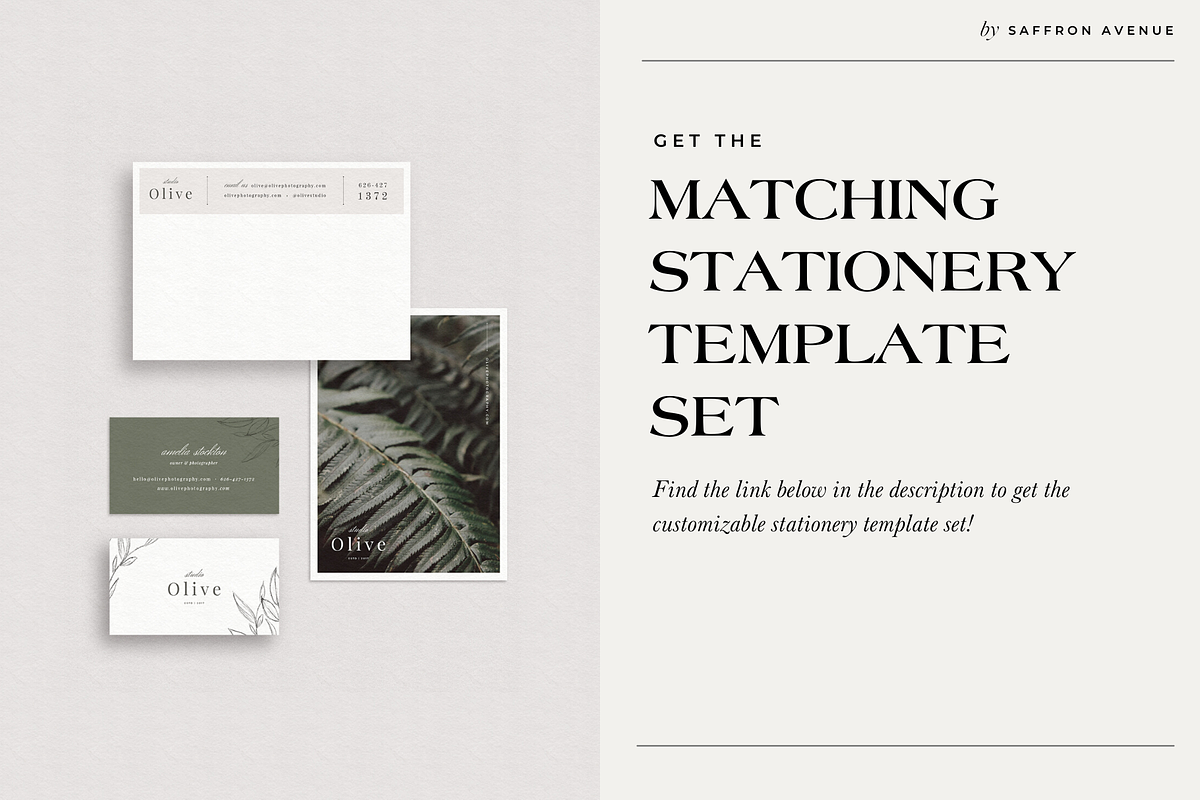 Olive Creative Social Media Template, a Social Media Template by SAFFRON AVENUE (Photo 5 of 5)