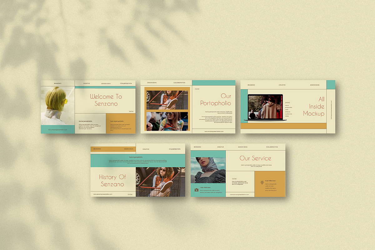 Senzano Fashion Powerpoint Template, a Templates & Theme by nyilstudio (Photo 2 of 7)
