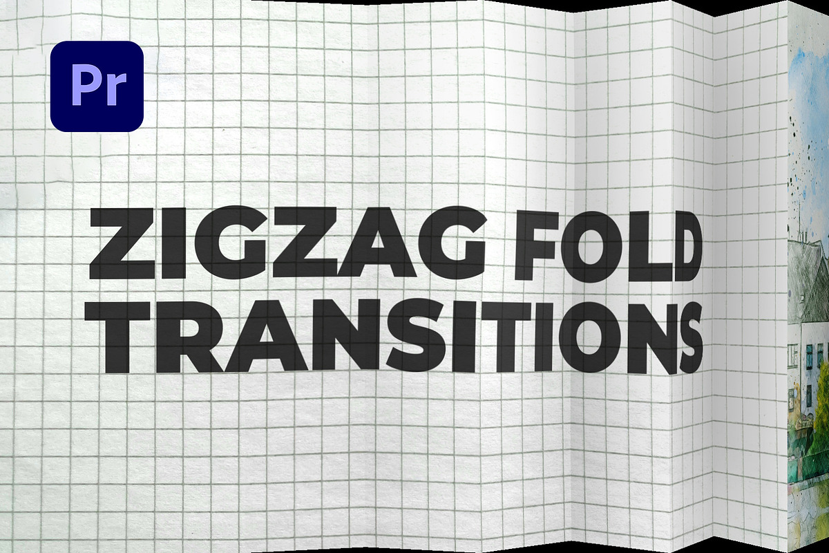 Zigzag Fold Transitions Premiere Pro, a Social Media Template by iamkoltunov (Photo 2 of 4)