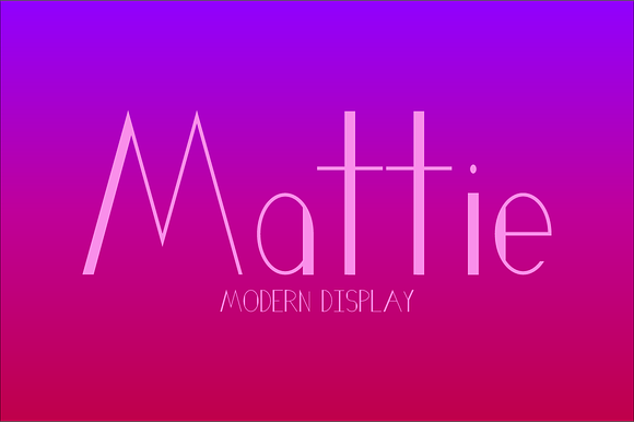 Mattie Typeface preview 8