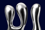 Y3K Chrome Letters Alphabet A-Z, a Mockup by Avelina Studio (Thumbnail 4 of 4)