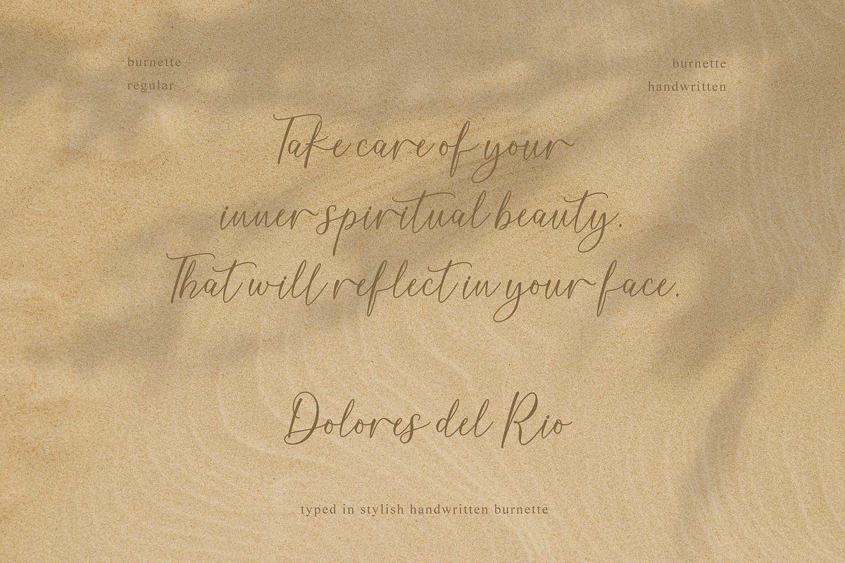 Burnette, a Script Font by RT Studio (Photo 3 of 9)
