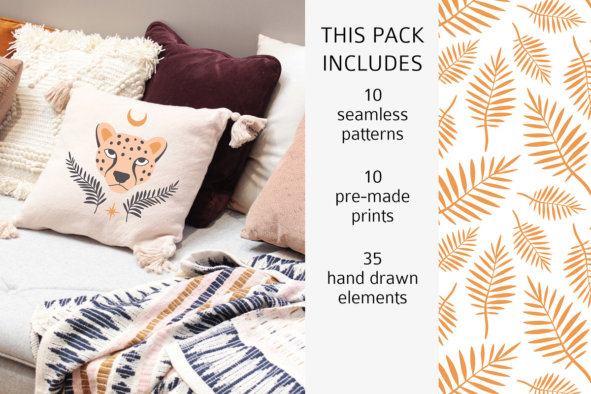 Wild & Free: pattern, element, print, a Pattern Graphic by Lena Nikolaeva (Photo 2 of 13)