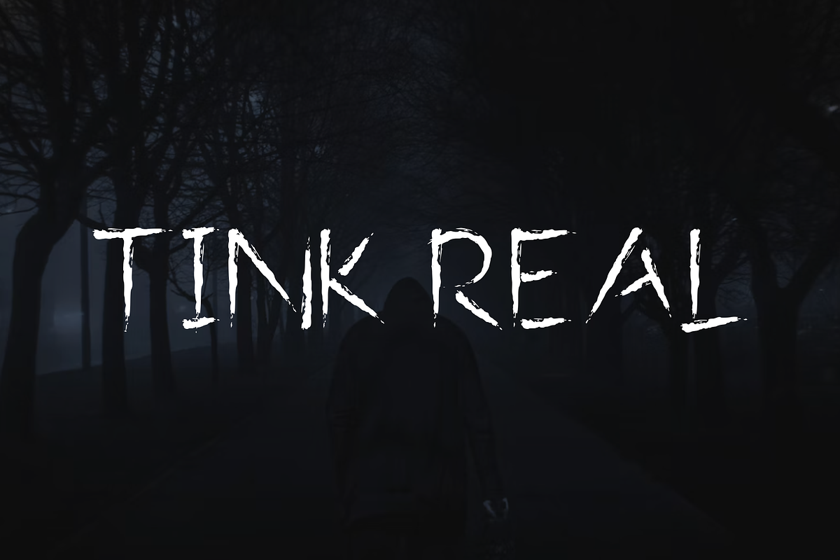 Tink Real - Handwritten Display Font, a Handwritten Font by idealistudio (Photo 1 of 4)