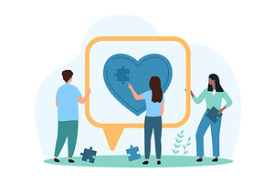 Social media likes & comments chat, a Person Illustration by Flashvector