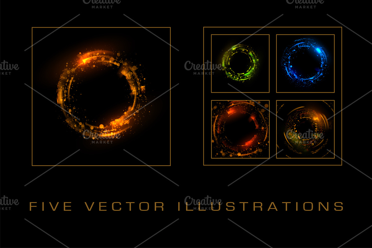 Abstract glowing circles, a Wallpaper Graphic by majcot (Photo 1 of 6)