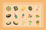 India Spiritual Culture 3D Icons, a Work Illustration by twinstd (Thumbnail 6 of 6)