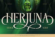 Herjuna, a Serif Font by Burntilldead (Thumbnail 1 of 12)