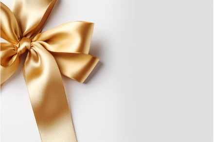 Golden ribbon mockup background, a Holiday Photo by Ylivdesign