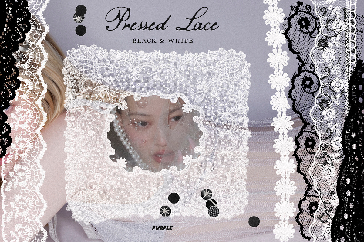 Pressed Lace Frames, a Texture Graphic by Purple (Photo 1 of 16)