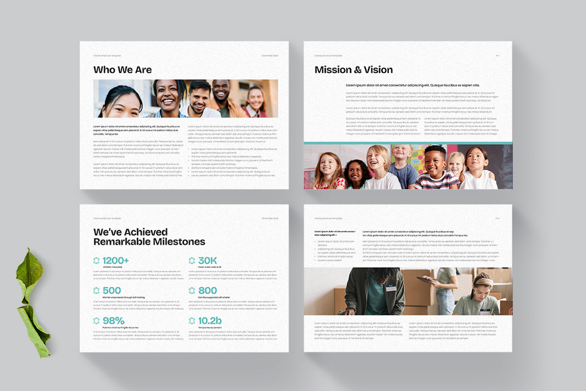 Charity Brochure | Landscape, a Brochure Template by HiveArts (Photo 3 of 5)