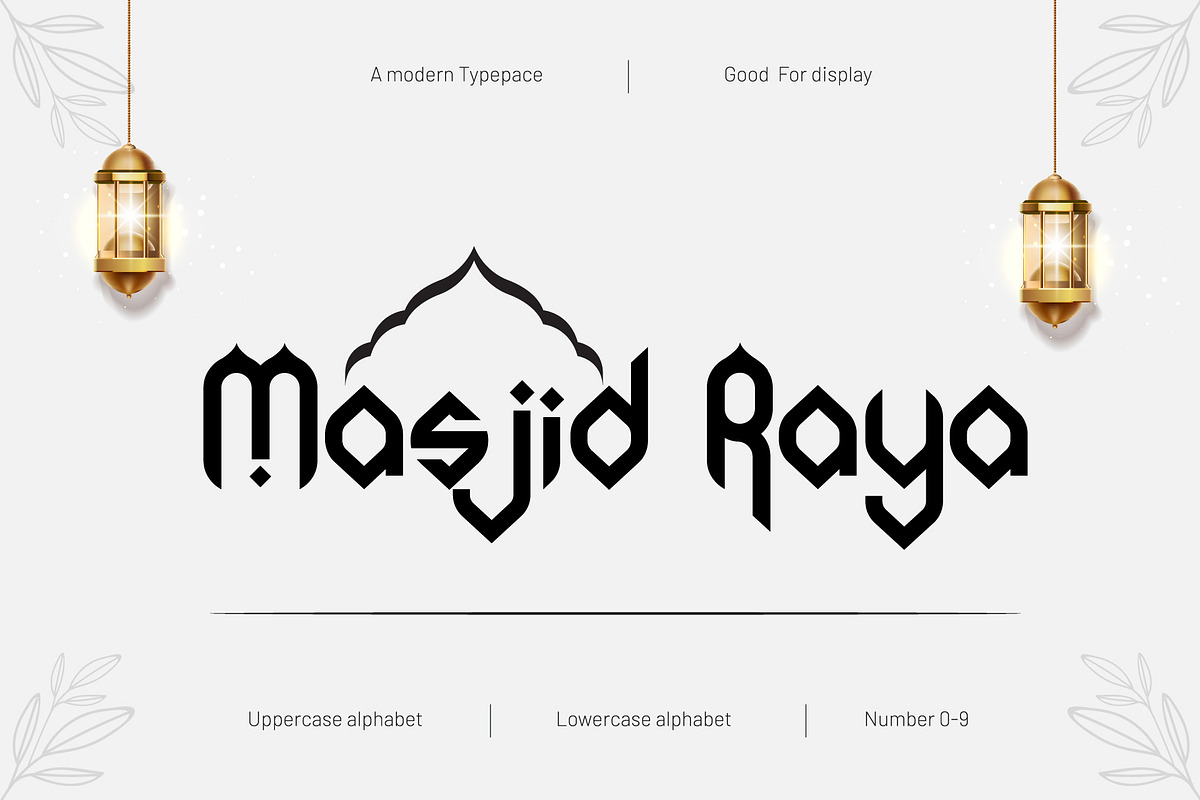 Kubah Ramadhan - Islamic Font, a Symbol Font by indranesia (Photo 4 of 4)