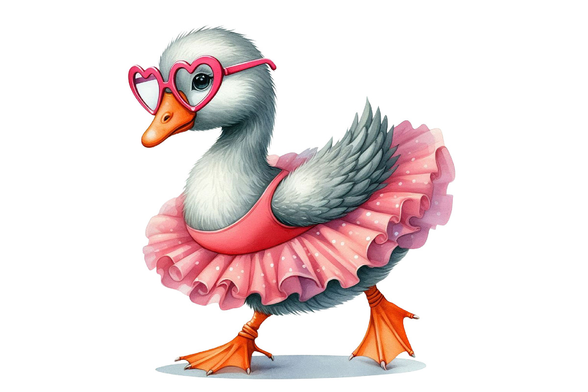Silly Goose Sublimation Clipart, an Illustration by Designking (Photo 4 of 4)